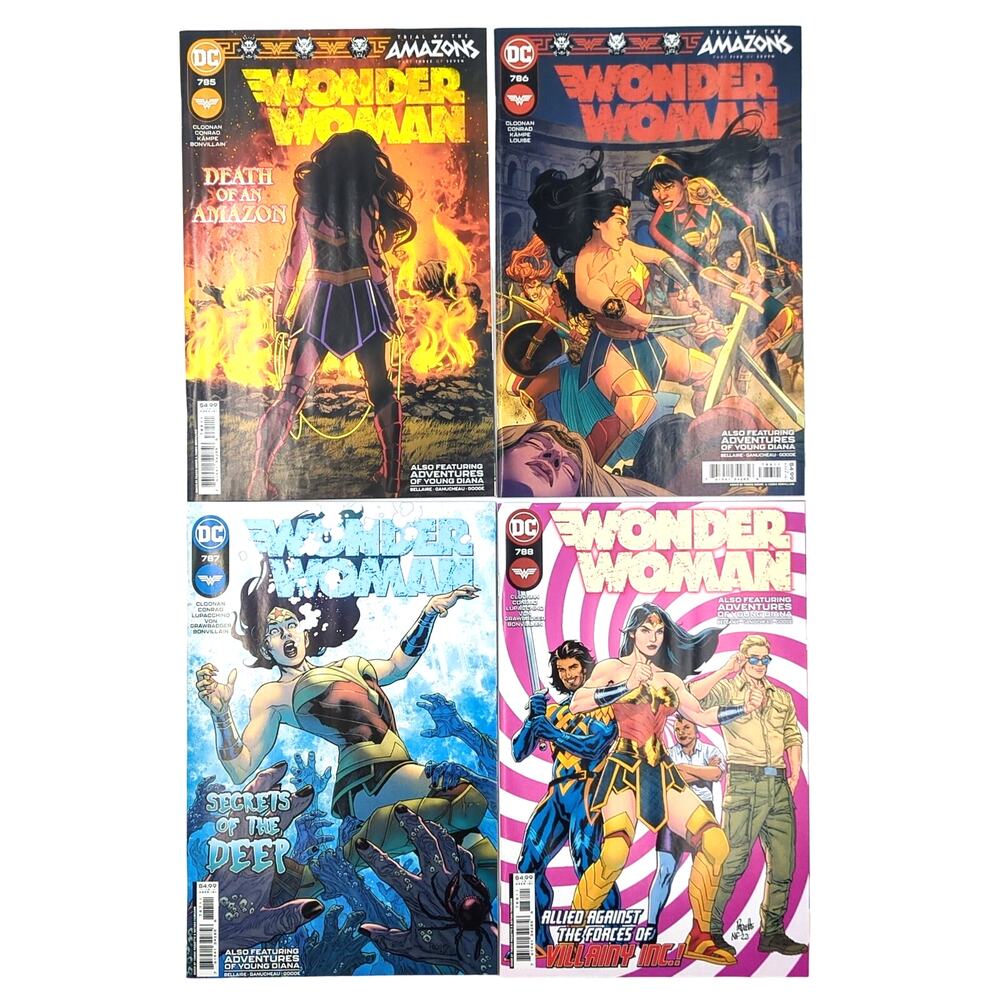 Wonder Woman Comic Book Lot 785-788 DC Comics 2022 Brand New Unread